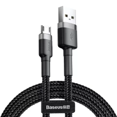 Кабель Baseus Cafule USB Micro 1м черно-серый