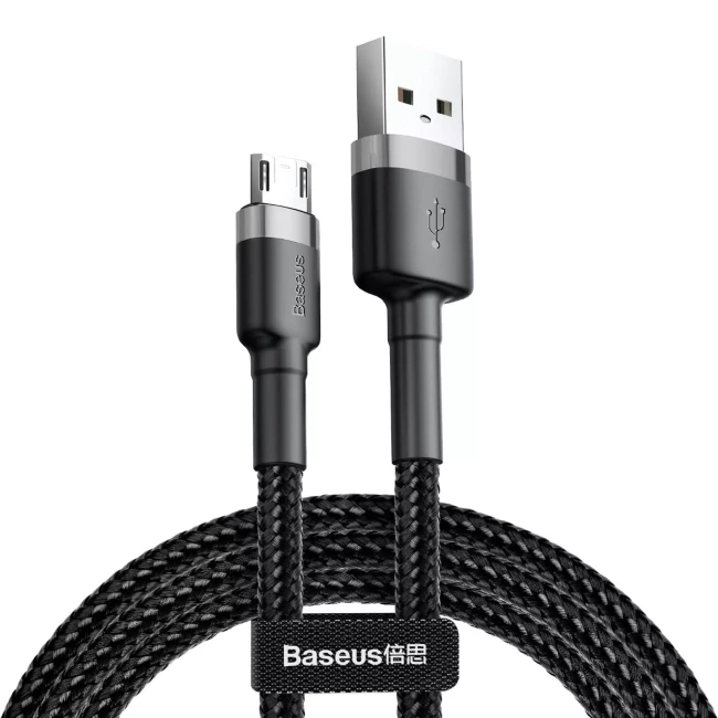 Кабель Baseus Cafule USB Micro 1м чорно-сірий Кабель Baseus Cafule USB Micro 1м чорно-сірий