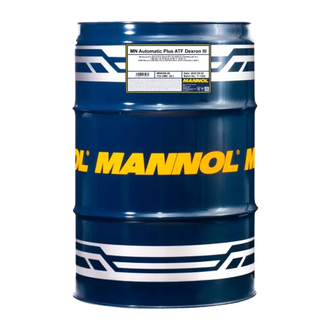 Трансмісійна олива MANNOL Dexron III AUTOMatic PLUS SAE ATF 60л (MN8206-60)