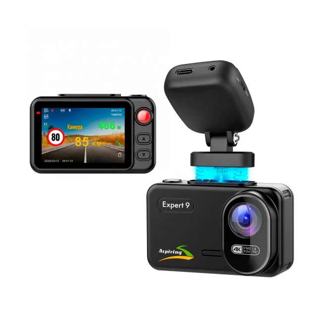 Відеореєстратор Aspiring Expert 9 Speedcam, WI-FI, GPS, 2K, 2 cameras (EX123SS)