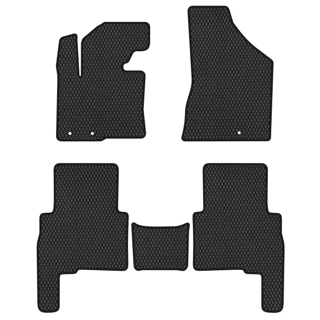 EVA коврики в салон EVAtech для Kia Sorento (XM) (Floor Gas Pedal) 7 seats 2 поколение SUV EU 2009-2012 (KI12991CV5LA3RBB)