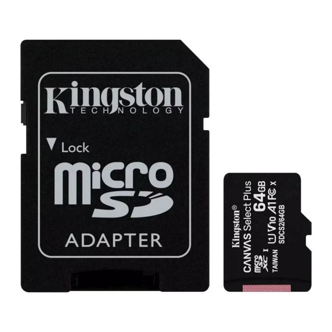 Карта пам'яті Kingston microSDXC UHS-I 100R A1 64GB class 10+ad Карта пам'яті Kingston microSDXC UHS-I 100R A1 64GB class 10+ad