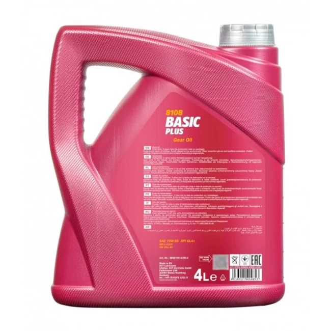 Трансмісійна олива MANNOL BASIC PLUS GETRIEBEOEL SAE 75W-90 4л (MN8108-4)