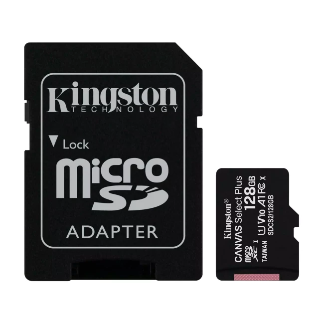 Карта пам'яті Kingston microSDXC UHS-I 100R A1 128GB class 10 Карта пам'яті Kingston microSDXC UHS-I 100R A1 128GB class 10