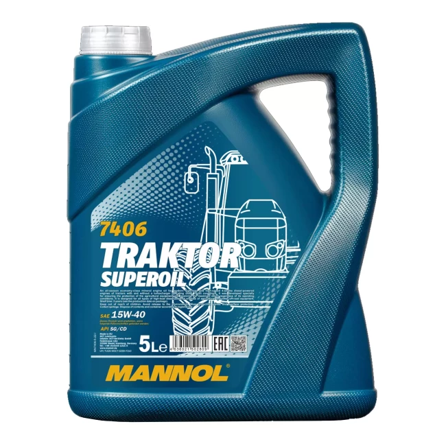Моторное масло MANNOL TRAKTOR SUPEROIL SAE 15W-40 5л (MN7406-5) Моторное масло MANNOL TRAKTOR SUPEROIL SAE 15W-40 5л (MN7406-5)