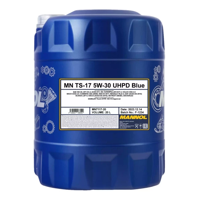 Моторное масло MANNOL TS-17 BLUE UHPD 5W-30 20л (MN7117-20)