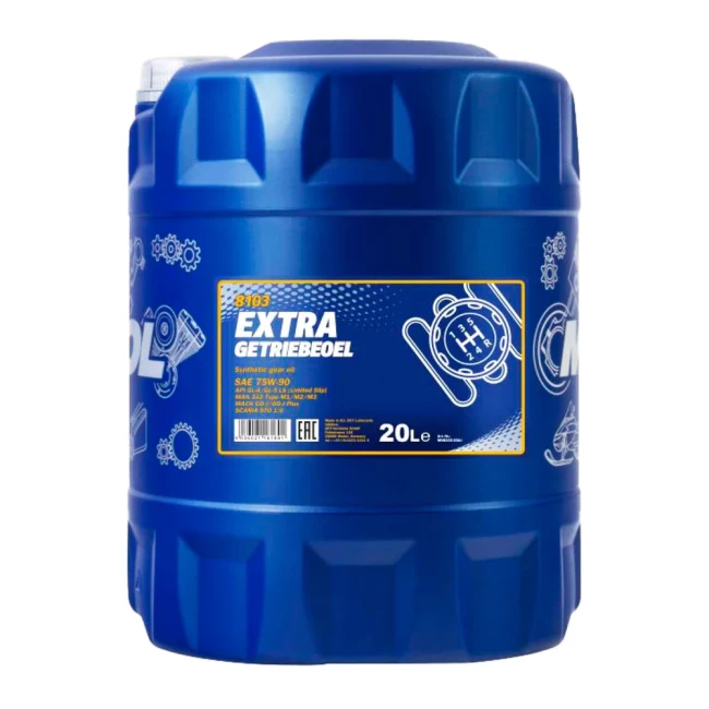 Трансмісійна олива MANNOL EXTRA GETRIEBEOEL Synthetic Gear Oil SAE 75W-90 20л (MN8103-20)
