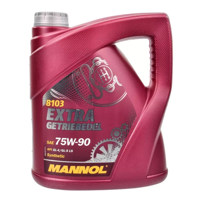 Трансмиссионное масло MANNOL EXTRA GETRIEBEOEL Synthetic Gear Oil SAE 75W-90 4л (MN8103-4)