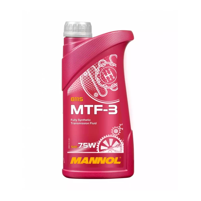 Трансмиссионное масло MANNOL MN MTF-3 SAE 75W 1л (MN8115-1) Трансмиссионное масло MANNOL MN MTF-3 SAE 75W 1л (MN8115-1)