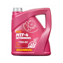 Трансмиссионное масло MANNOL MTF-4 GETRIEBEOEL SAE 75W-80 4л (MN8104-4)