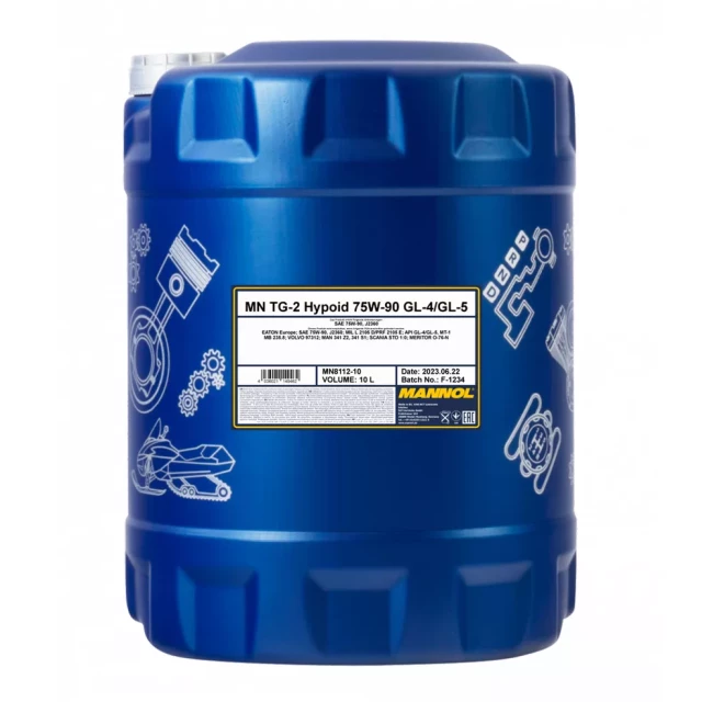 Трансмиссионное масло MANNOL TG-2 Hypoid GL-4/5 SAE 75W-90 10л (MN8112-10)