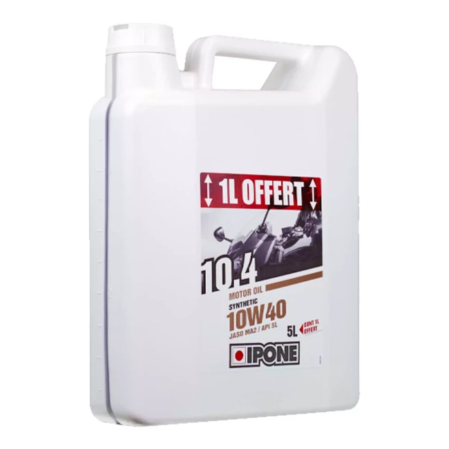 Моторное масло Ipone 10.4 4Т 10W-40 4+1л (800055) Моторное масло Ipone 10.4 4Т 10W-40 4+1л (800055)