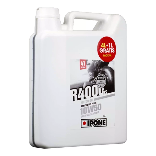 Моторное масло Ipone R4000 RS 4Т 10W-50 4+1л (800396) Моторное масло Ipone R4000 RS 4Т 10W-50 4+1л (800396)