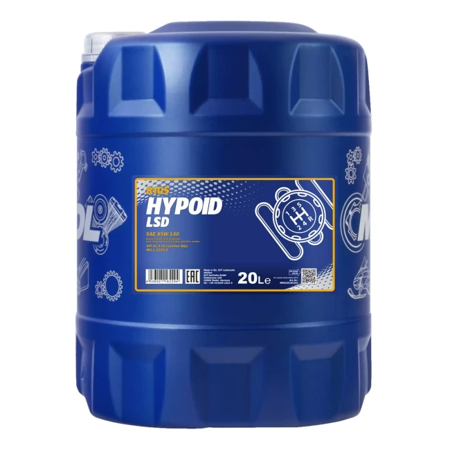 Трансмісійна олива MANNOL HYPOID LSD SAE 85W-140 20л (MN8105-20)