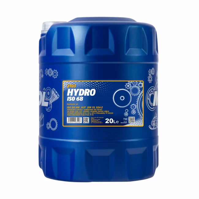 Гидравлическое масло MANNOL Hydro Hydraulic Oil ISO 68 20л (MN2103-20) Гидравлическое масло MANNOL Hydro Hydraulic Oil ISO 68 20л (MN2103-20)