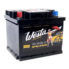 Автомобільний акумулятор Westa 6CT-50 Аз standard