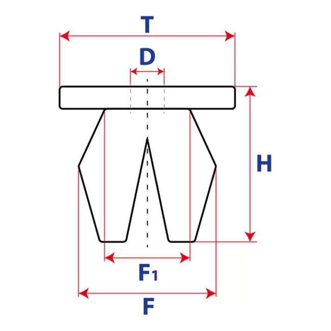14034 Втулка с круглой шляпкой MAK