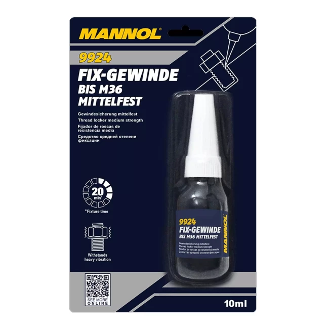 Фиксатор резьбы Mannol Fix-Gewinde mittelfest 10мл (9924)