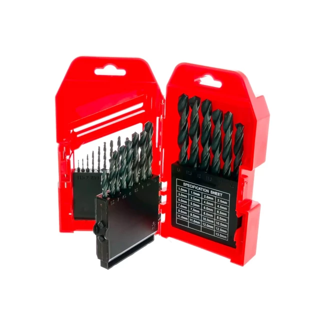 Набор сверл по металлу HSS Top Tools 1.0-13.0 мм S4 25 шт (60H725)