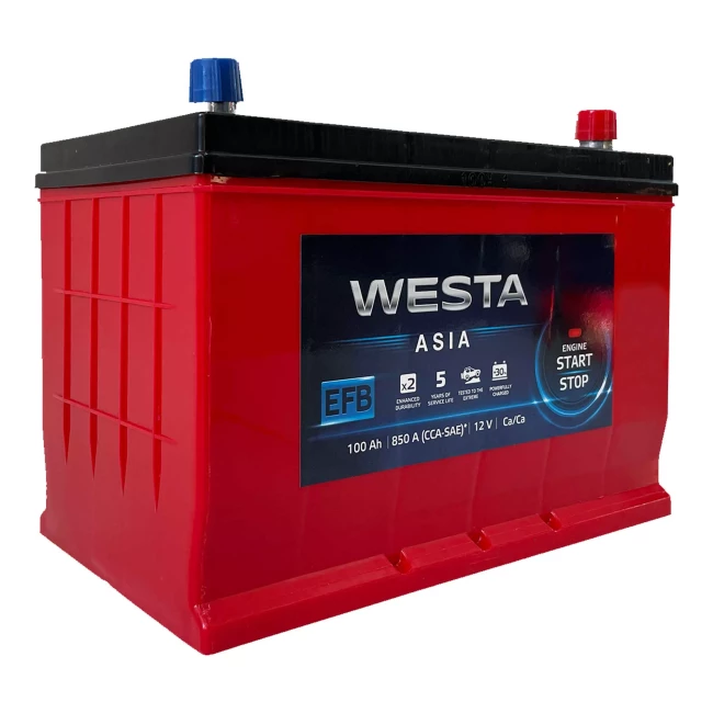 Автомобільний акумулятор WESTA 6CT-100Ah EFB Asia АзЕ (WAE100) Автомобільний акумулятор WESTA 6CT-100Ah EFB Asia АзЕ (WAE100)