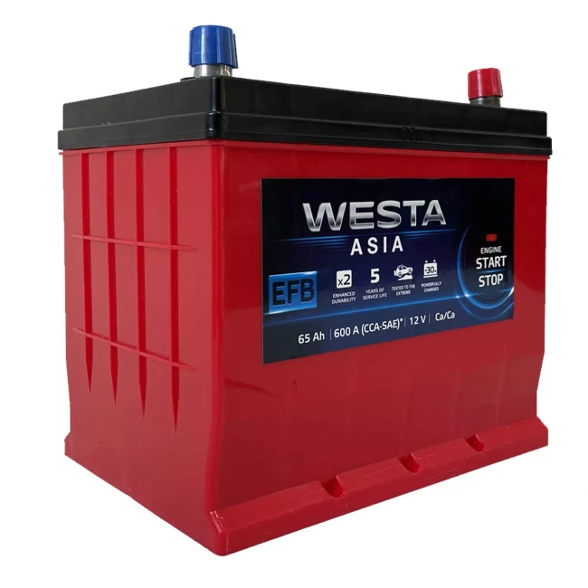 Автомобильный аккумулятор WESTA 6CT-65Ah EFB Asia АзЕ (WAE650)
