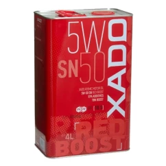 Моторное масло XADO Atomic Oil RED BOOST SN 5W-50 4л