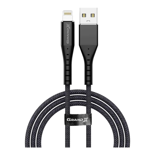 Кабель GRAND-X USB-Lightning 1.2 м (FL-12В)