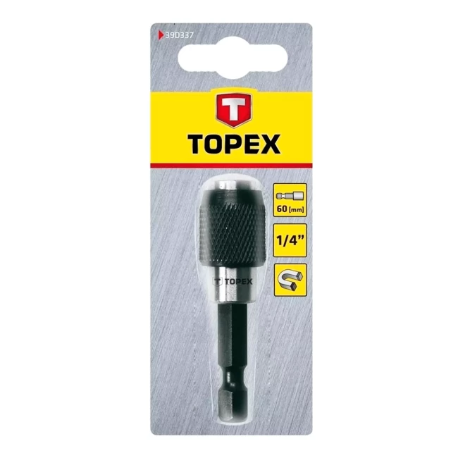 Держатель насадок TOPEX 1/4", 60 мм (39D337)