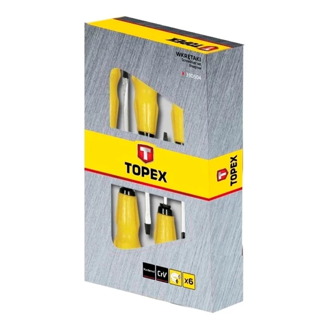 Отвертки ударные TOPEX, набор 6 шт. (39D504)