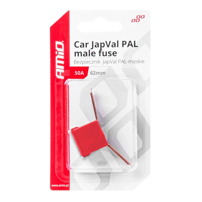 Предохранитель AMiO JAPVAL PAL 62mm Bent Male Fuse 50A (03429/034293)