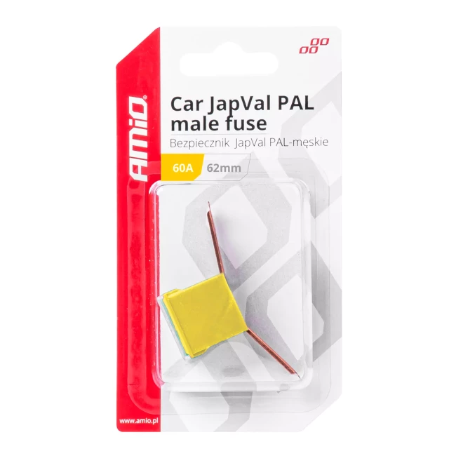 Запобіжник Amio JAPVAL PAL 62мм Bent Male Fuse 60A (03430) (034309)
