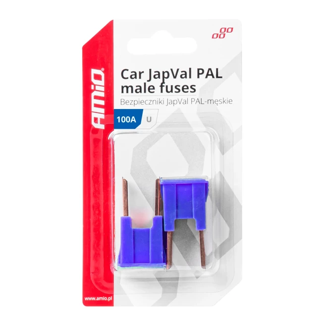 Предохранитель AMiO JAPVAL PAL U Straight Male Fuse 2шт. 100A (03411/034118)