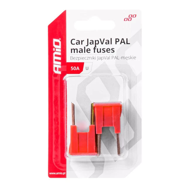 Предохранитель Amio JAPVAL PAL U Straight Male Fuse 2шт 50A (03408) (034088)