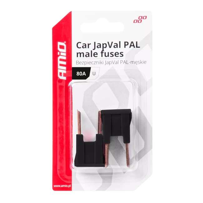 Предохранитель AMiO JAPVAL PAL U Straight Male Fuse 2шт. 80A (03410/034101)