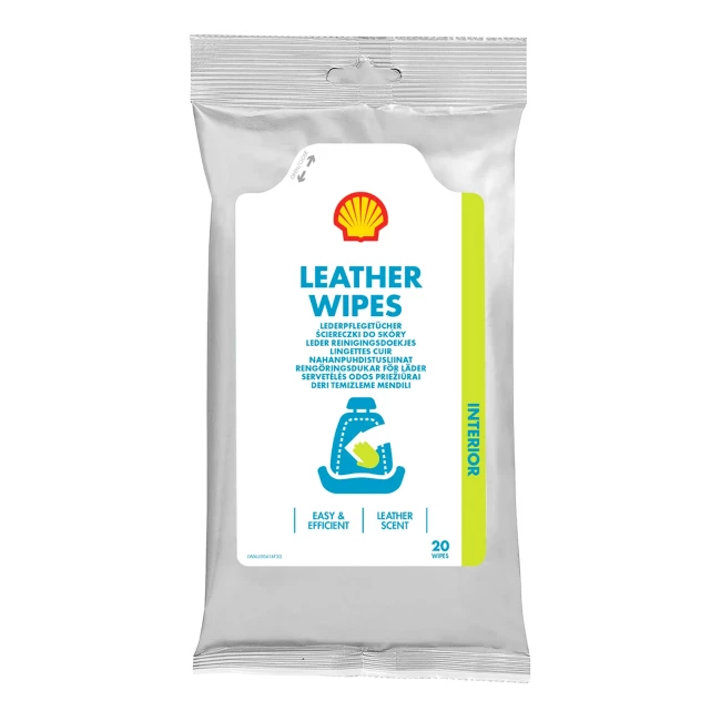Салфетки для панели приборов Shell Leather wipes 20 шт (ТОВ-У506671) Салфетки для панели приборов Shell Leather wipes 20 шт (ТОВ-У506671)