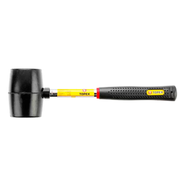 Киянка резиновая TOPEX 450 г, металлическая рукоятка (02A305)