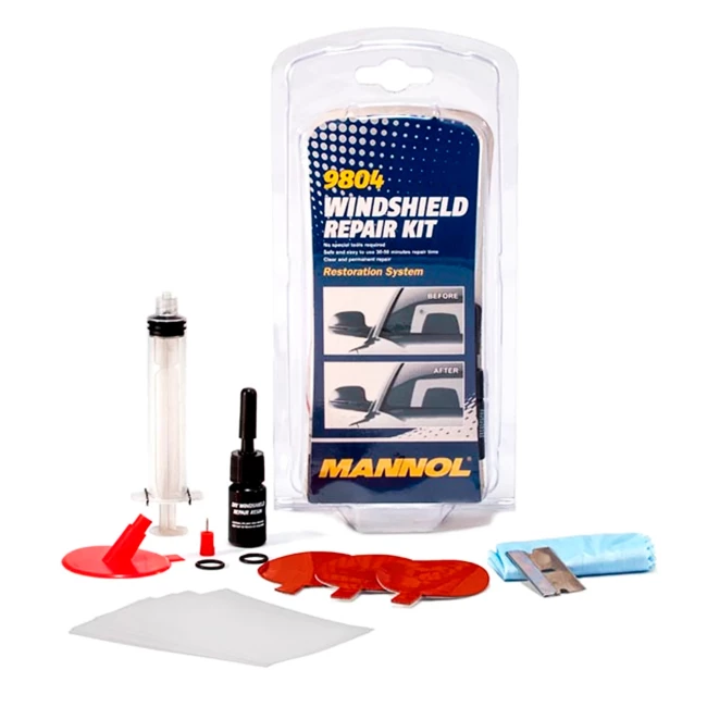 Комплект для ремонту лобового скла MANNOL Windshield Repair Kit (9804)