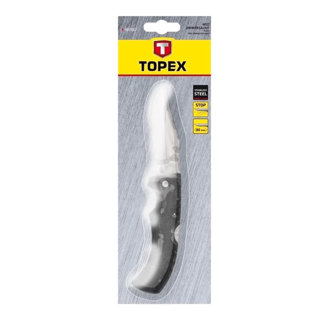 Нож универсальный TOPEX, лезвие 100 мм, складной (98Z101)