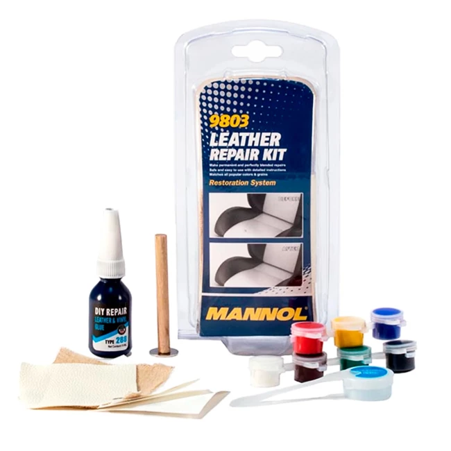 Комплект для ремонту шкіри MANNOL Leather Repair Kit (9803) Комплект для ремонту шкіри MANNOL Leather Repair Kit (9803)