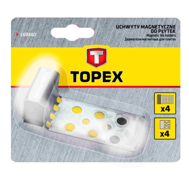 Набор магнитов для кафельной плитки TOPEX 4ед. (16B480)