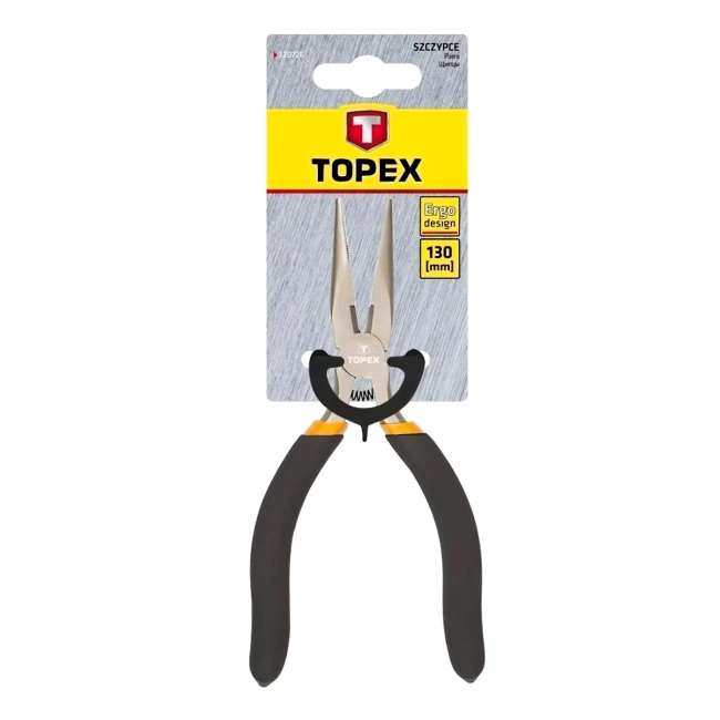 Плоскогубцы удлиненные прецизионные TOPEX, 130 мм (32D726)