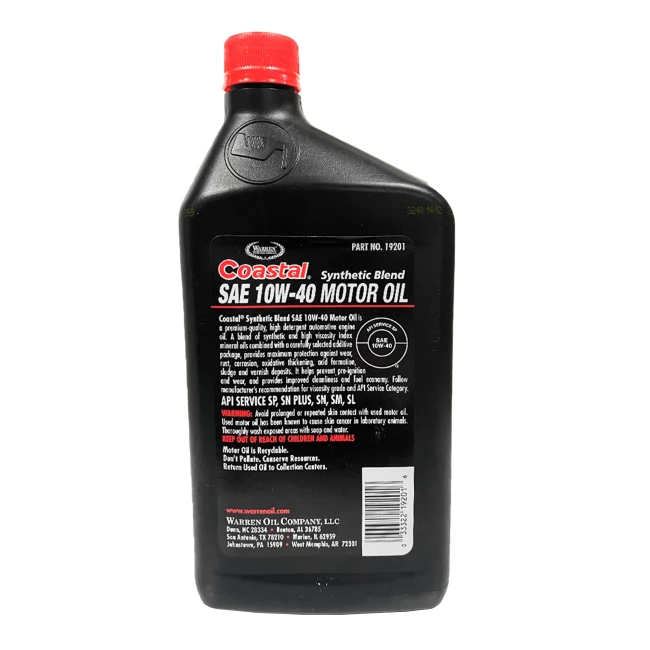 Моторное масло Coastal Synthetic blend 10W-40 0,946л (19201)