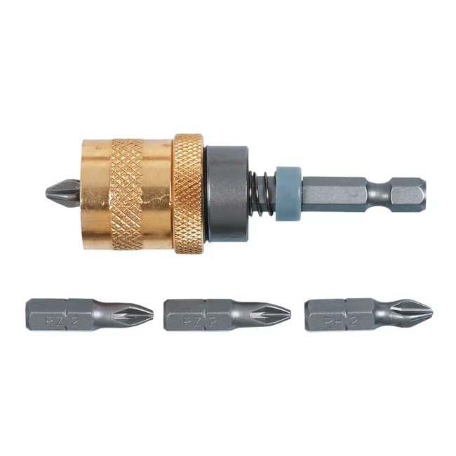 Набор насадок с держателем TOPEX 1/4", 65 мм, 5 шт. (39D340) Набор насадок с держателем TOPEX 1/4", 65 мм, 5 шт. (39D340)