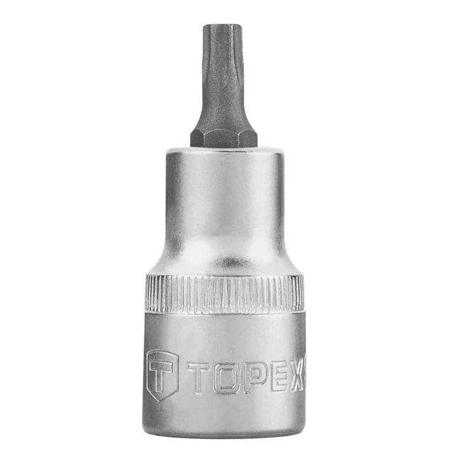 Головка сменная TOPEX Torx 1/2" T70 x 60 мм (38D810) Головка сменная TOPEX Torx 1/2" T70 x 60 мм (38D810)