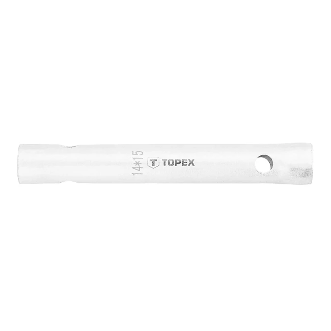 Ключ торцевой двухсторонний трубчатый TOPEX 14 x 15 мм (35D934) Ключ торцевой двухсторонний трубчатый TOPEX 14 x 15 мм (35D934)