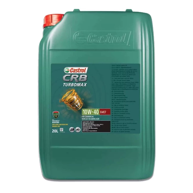 Масло моторное Castrol CRB Turbomax 10W-40 20л (CRBTURBO10W40E4E720L)