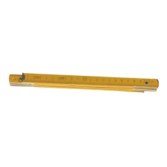Метр Top Tools складной деревянный 1 м желтый (26C011)