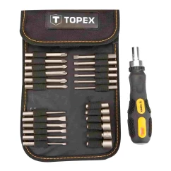 Набор насадок и сменных головок с держателем TOPEX, 26 шт. (39D352)