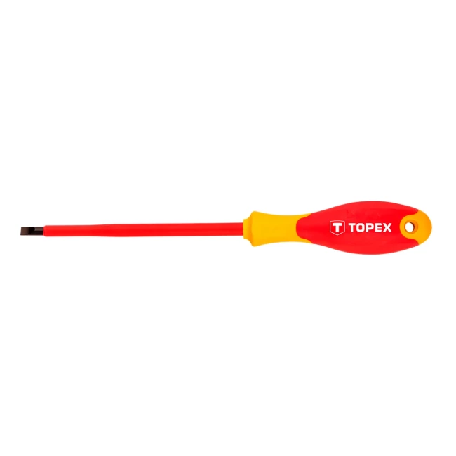 Отвертка шлицевая TOPEX 1000В, 5.5 x 125 5 мм (39D473) Отвертка шлицевая TOPEX 1000В, 5.5 x 125 5 мм (39D473)