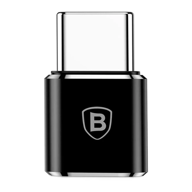 Адаптер Baseus OTG Micro USB to Type-C черный (CAMOTG-01) (109180)
